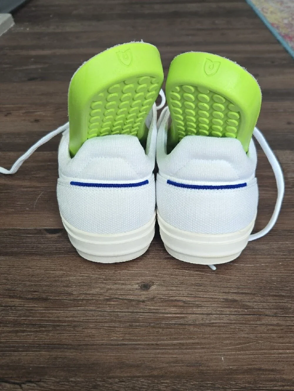 Rothy's White Knit Lace Up Washable Sneakers